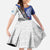 Fiji an Samoa Rugby Custom Kid Short Sleeve Dress Flying Fijians Manu Samoa Together Pacific - Polynesian Pride