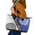 Fiji an Samoa Rugby Custom Leather Tote Bag Flying Fijians Manu Samoa Together Pacific - Polynesian Pride