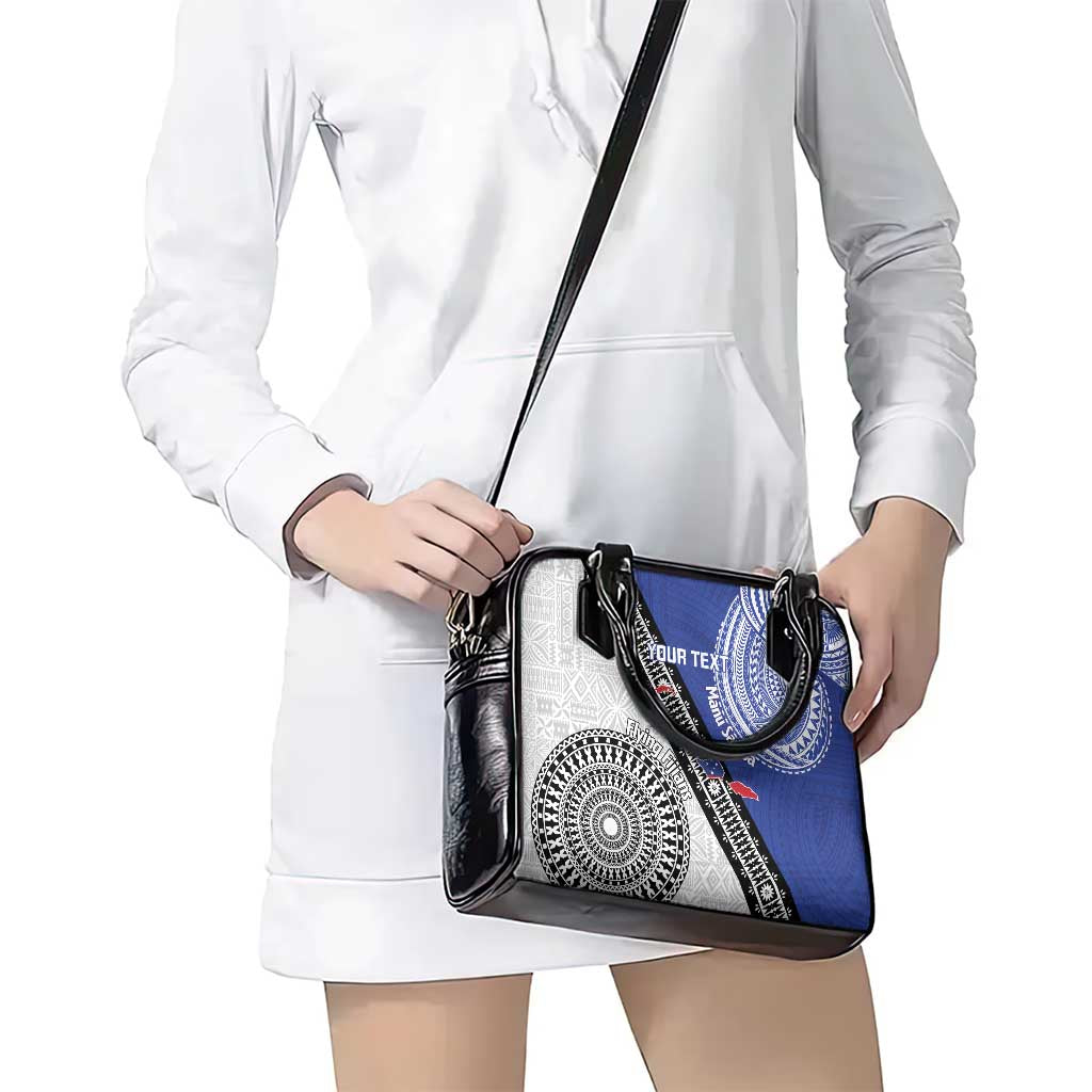 Fiji an Samoa Rugby Custom Shoulder Handbag Flying Fijians Manu Samoa Together Pacific - Polynesian Pride