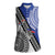 Fiji an Samoa Rugby Custom Women Sleeveless Polo Shirt Flying Fijians Manu Samoa Together Pacific - Polynesian Pride