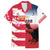 USA and Japan Rugby Custom Family Matching Tank Maxi Dress and Hawaiian Shirt Eagles Brave Blossoms Together Pacific - Polynesian Pride