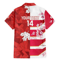 Canada and Japan Rugby Custom Family Matching Mermaid Dress and Hawaiian Shirt Canucks Brave Blossoms Together Pacific LT14 - Polynesian Pride