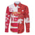 Canada and Japan Rugby Custom Family Matching Mermaid Dress and Hawaiian Shirt Canucks Brave Blossoms Together Pacific - Polynesian Pride