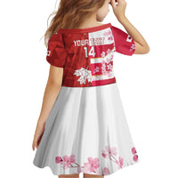 Canada and Japan Rugby Custom Family Matching Off Shoulder Maxi Dress and Hawaiian Shirt Canucks Brave Blossoms Together Pacific LT14 - Polynesian Pride