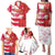 Canada and Japan Rugby Custom Family Matching Puletasi and Hawaiian Shirt Canucks Brave Blossoms Together Pacific - Polynesian Pride