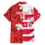 Canada and Japan Rugby Custom Family Matching Short Sleeve Bodycon Dress and Hawaiian Shirt Canucks Brave Blossoms Together Pacific - Polynesian Pride