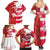 Canada and Japan Rugby Custom Family Matching Summer Maxi Dress and Hawaiian Shirt Canucks Brave Blossoms Together Pacific - Polynesian Pride