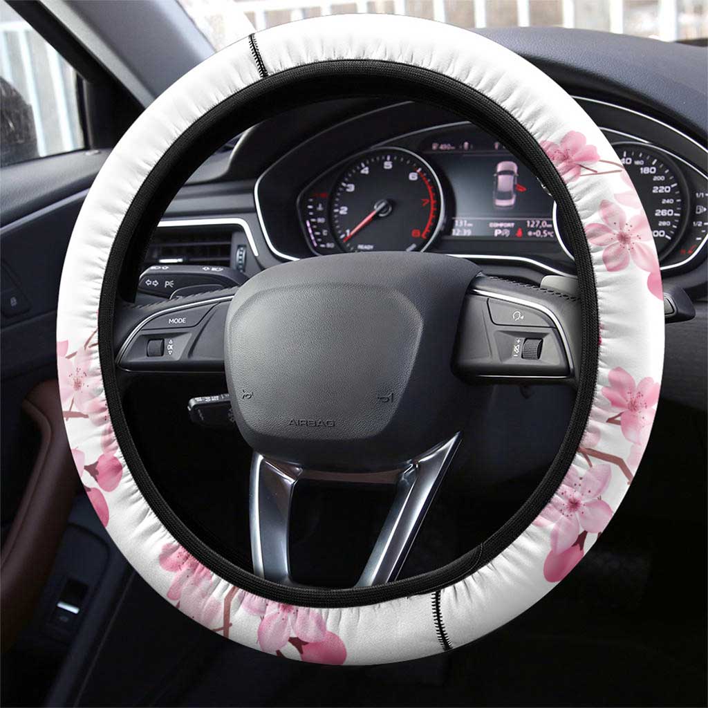 Canada and Japan Rugby Steering Wheel Cover Canucks Brave Blossoms Together Pacific - Polynesian Pride
