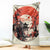 Samurai Warrior Japan Blanket Red-blossomed Tree Classic Japanese Stylized - Polynesian Pride
