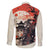 Samurai Warrior Japan Family Matching Puletasi and Hawaiian Shirt Red-blossomed Tree Classic Japanese Stylized - Polynesian Pride