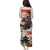 Samurai Warrior Japan Family Matching Puletasi and Hawaiian Shirt Red-blossomed Tree Classic Japanese Stylized - Polynesian Pride