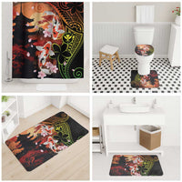 Hawaiian and Japanese Bathroom Set Koi Fish With Kanaka Polynesian Tattoo LT14 - Polynesian Pride