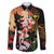 Hawaiian and Japanese Family Matching Long Sleeve Bodycon Dress and Hawaiian Shirt Koi Fish With Kanaka Polynesian Tattoo - Polynesian Pride