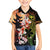 Hawaiian and Japanese Family Matching Long Sleeve Bodycon Dress and Hawaiian Shirt Koi Fish With Kanaka Polynesian Tattoo - Polynesian Pride