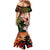 Hawaiian and Japanese Family Matching Mermaid Dress and Hawaiian Shirt Koi Fish With Kanaka Polynesian Tattoo - Polynesian Pride