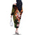 Hawaiian and Japanese Family Matching Off The Shoulder Long Sleeve Dress and Hawaiian Shirt Koi Fish With Kanaka Polynesian Tattoo - Polynesian Pride