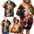 Hawaiian and Japanese Family Matching Off Shoulder Short Dress and Hawaiian Shirt Koi Fish With Kanaka Polynesian Tattoo - Polynesian Pride