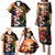 Hawaiian and Japanese Family Matching Puletasi and Hawaiian Shirt Koi Fish With Kanaka Polynesian Tattoo - Polynesian Pride
