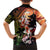 Hawaiian and Japanese Family Matching Short Sleeve Bodycon Dress and Hawaiian Shirt Koi Fish With Kanaka Polynesian Tattoo - Polynesian Pride