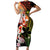 Hawaiian and Japanese Family Matching Short Sleeve Bodycon Dress and Hawaiian Shirt Koi Fish With Kanaka Polynesian Tattoo - Polynesian Pride