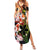 Hawaiian and Japanese Family Matching Summer Maxi Dress and Hawaiian Shirt Koi Fish With Kanaka Polynesian Tattoo - Polynesian Pride