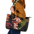 Hawaiian and Japanese Leather Tote Bag Koi Fish With Kanaka Polynesian Tattoo - Polynesian Pride