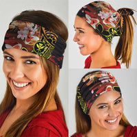 Hawaiian and Japanese Neck Gaiter Koi Fish With Kanaka Polynesian Tattoo LT14 - Polynesian Pride