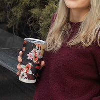 Hawaiian and Japanese Tumbler Cup Koi Fish With Kanaka Polynesian Tattoo - Polynesian Pride