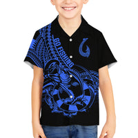 polynesia-family-matching-off-shoulder-maxi-dress-and-hawaiian-shirt-fish-hook-tattoo-go-fishing-polynesian-pattern-blue