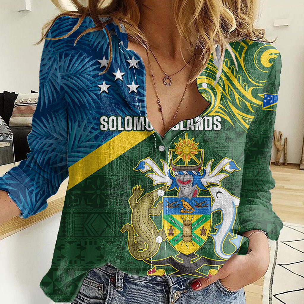 solomon-islands-women-casual-shirt-tropical-leaves-with-melanesian-pattern