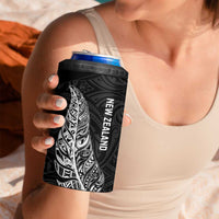 New Zealand and South Africa Rugby 4 in 1 Can Cooler Tumbler Maori Silver Fern Springbok Together LT14 - Polynesian Pride