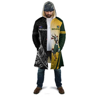 New Zealand and South Africa Rugby Custom Cloak Maori Silver Fern Springbok Together - Polynesian Pride