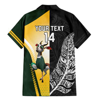 New Zealand and South Africa Rugby Custom Family Matching Mermaid Dress and Hawaiian Shirt Maori Silver Fern Springbok Together LT14 - Polynesian Pride