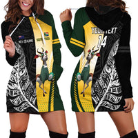 New Zealand and South Africa Rugby Custom Hoodie Dress Maori Silver Fern Springbok Together LT14 - Polynesian Pride