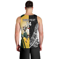 New Zealand and South Africa Rugby Custom Men Tank Top Maori Silver Fern Springbok Together LT14 - Polynesian Pride
