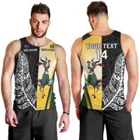 New Zealand and South Africa Rugby Custom Men Tank Top Maori Silver Fern Springbok Together LT14 - Polynesian Pride