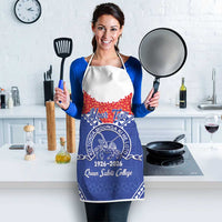 Queen Salote College 100 Years Personalized Apron Tonga QSC Heilala Lei Blue Ngatu Pattern