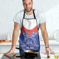 Queen Salote College 100 Years Personalized Apron Tonga QSC Heilala Lei Blue Ngatu Pattern
