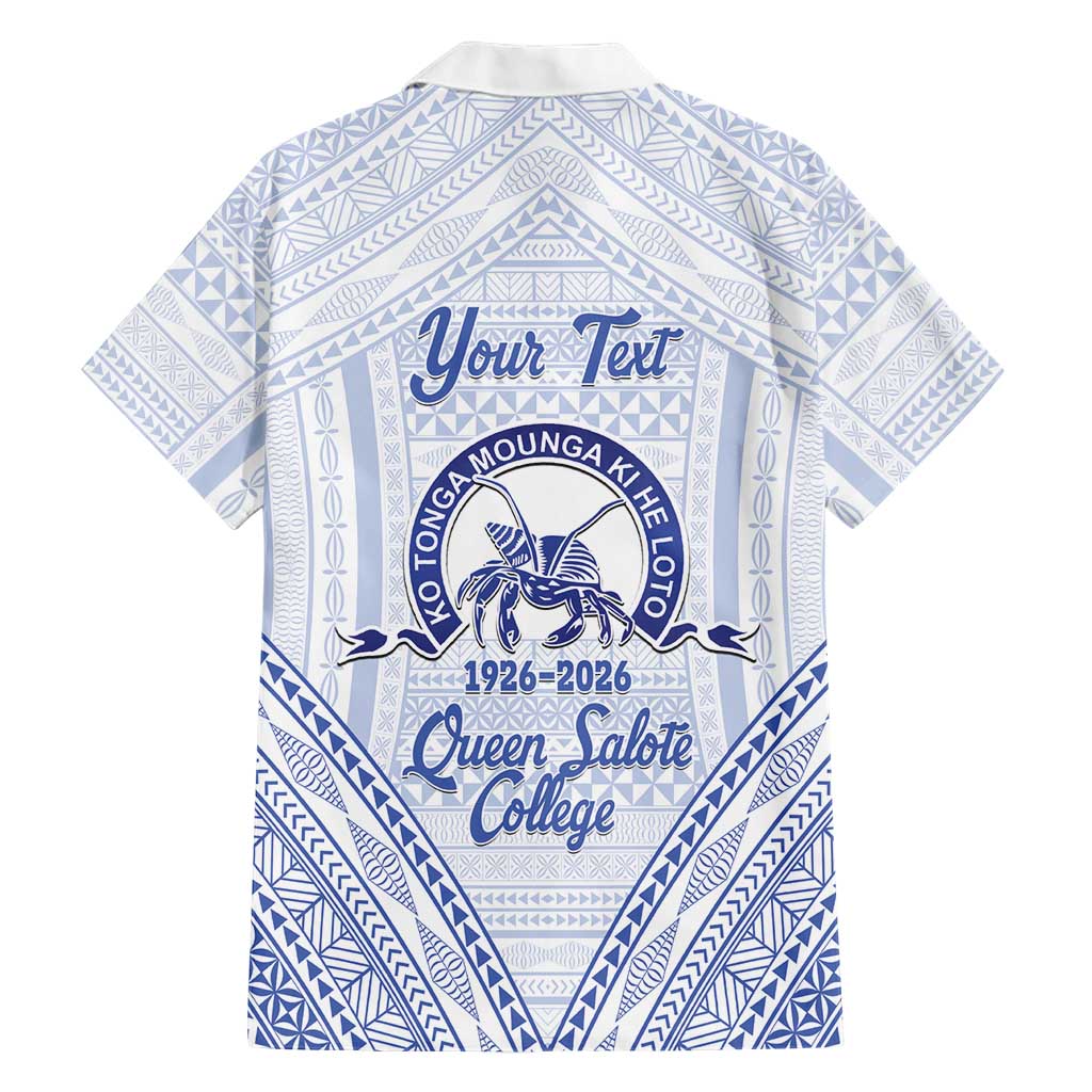 Queen Salote College 100 Years Personalized Family Matching Summer Maxi Dress and Hawaiian Shirt Tonga QSC Heilala Lei White Ngatu Pattern