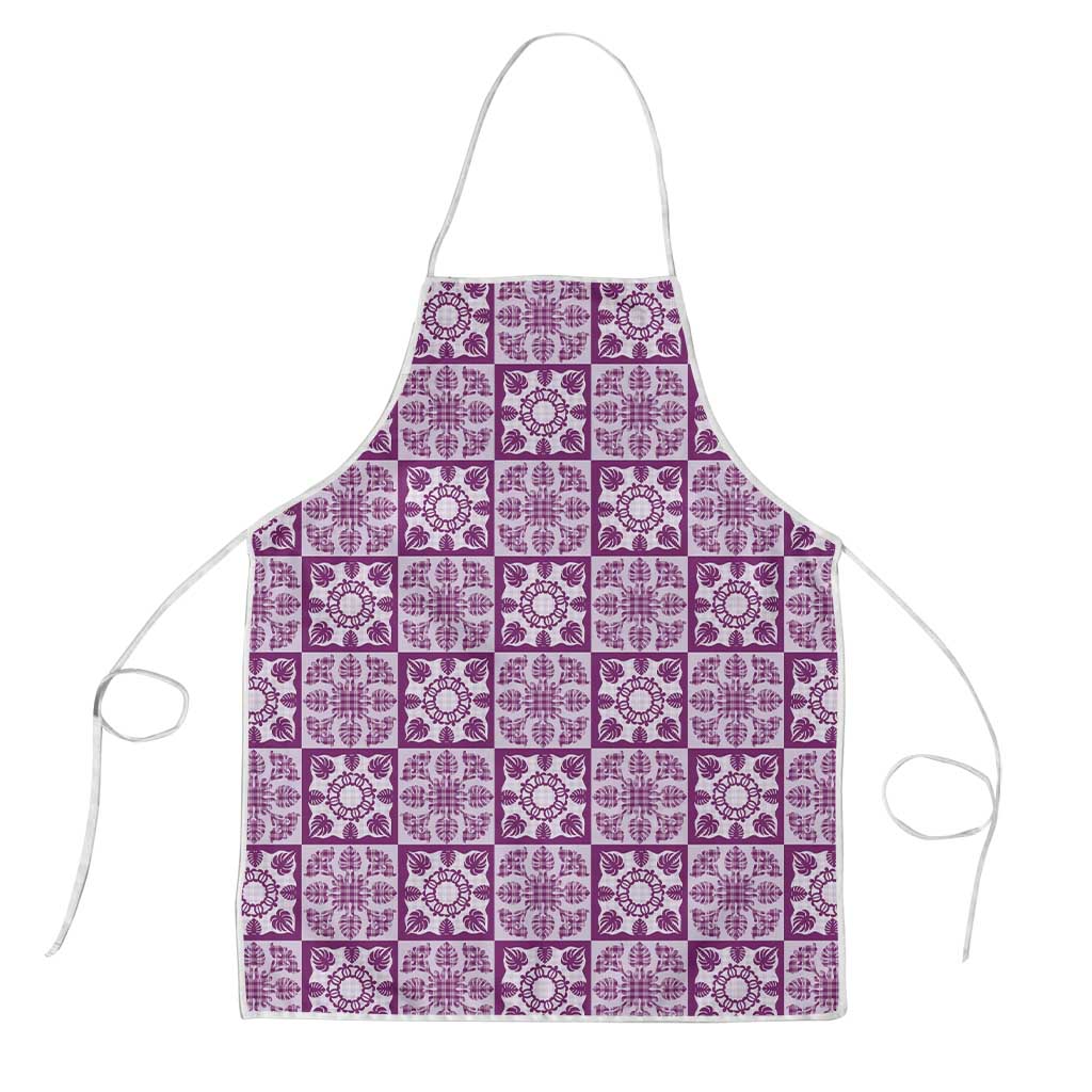 Poni Palaka Quilt Hawaii Apron Hawaiian Tropical Monstera Sea Turtle
