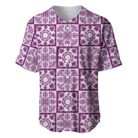 Poni Palaka Quilt Hawaii Baseball Jersey Hawaiian Tropical Monstera Sea Turtle