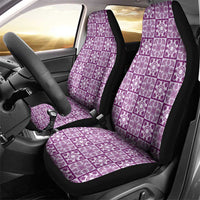 Poni Palaka Quilt Hawaii Car Seat Cover Hawaiian Tropical Monstera Sea Turtle