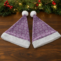 Poni Palaka Quilt Hawaii Christmas Santa Hat Hawaiian Tropical Monstera Sea Turtle