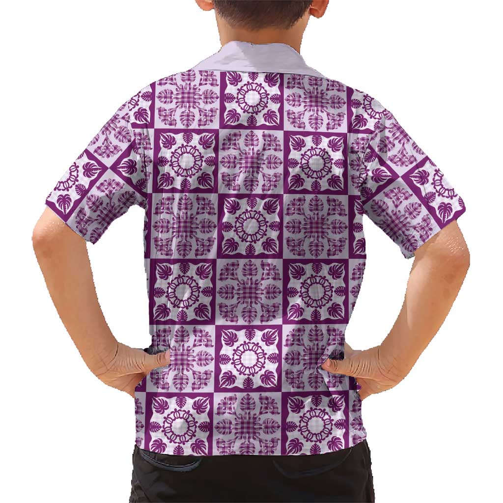 Poni Palaka Quilt Hawaii Family Matching Summer Maxi Dress and Hawaiian Shirt Hawaiian Tropical Monstera Sea Turtle LT14 - Polynesian Pride