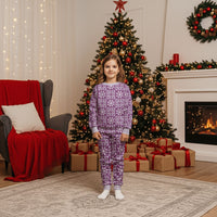Poni Palaka Quilt Hawaii Christmas Pajama Set Hawaiian Tropical Monstera Sea Turtle