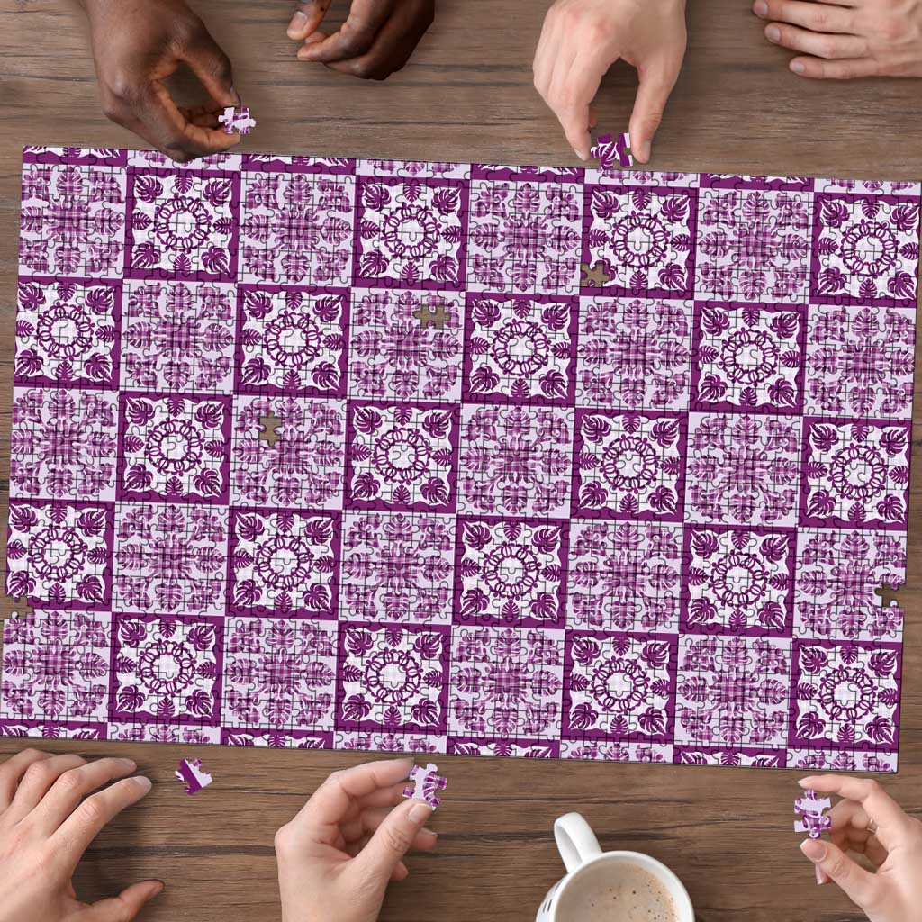 Poni Palaka Quilt Hawaii Puzzle Hawaiian Tropical Monstera Sea Turtle