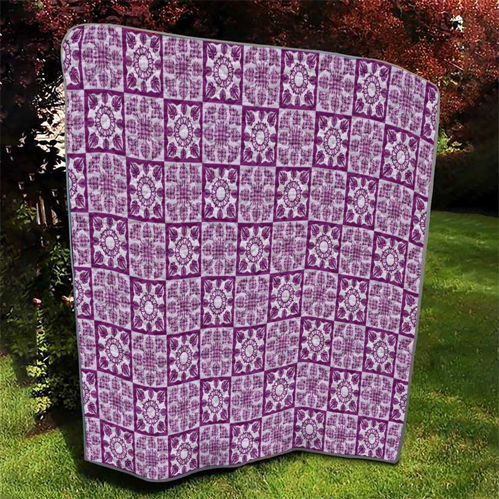 Poni Palaka Quilt Hawaii Quilt Hawaiian Tropical Monstera Sea Turtle