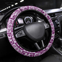 Poni Palaka Quilt Hawaii Steering Wheel Cover Hawaiian Tropical Monstera Sea Turtle