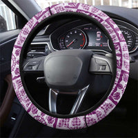 Poni Palaka Quilt Hawaii Steering Wheel Cover Hawaiian Tropical Monstera Sea Turtle