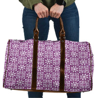 Poni Palaka Quilt Hawaii Travel Bag Hawaiian Tropical Monstera Sea Turtle